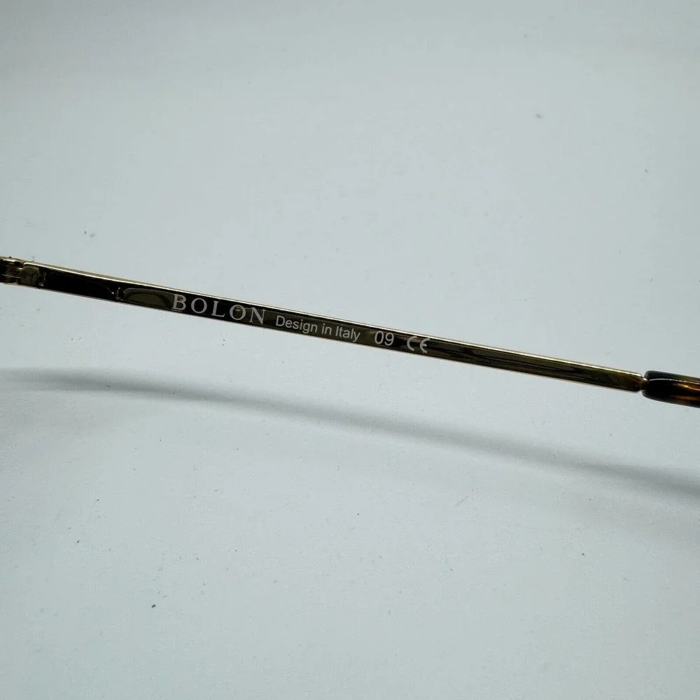 Bolon Round Eyeglasses BJ6015 B20‎ Light Havana Gold 50-20-145mm H9719
